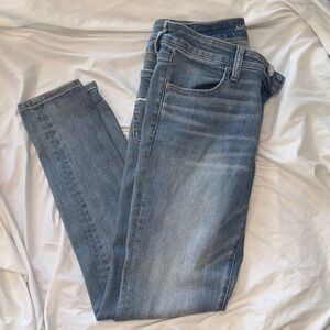 American Eagle Outfitters Women's Light Blue Skinny Jeans